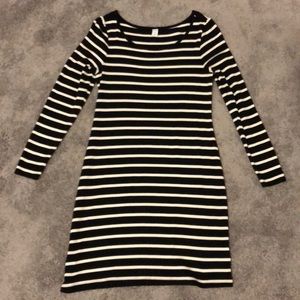 Old navy black and white striped dress..